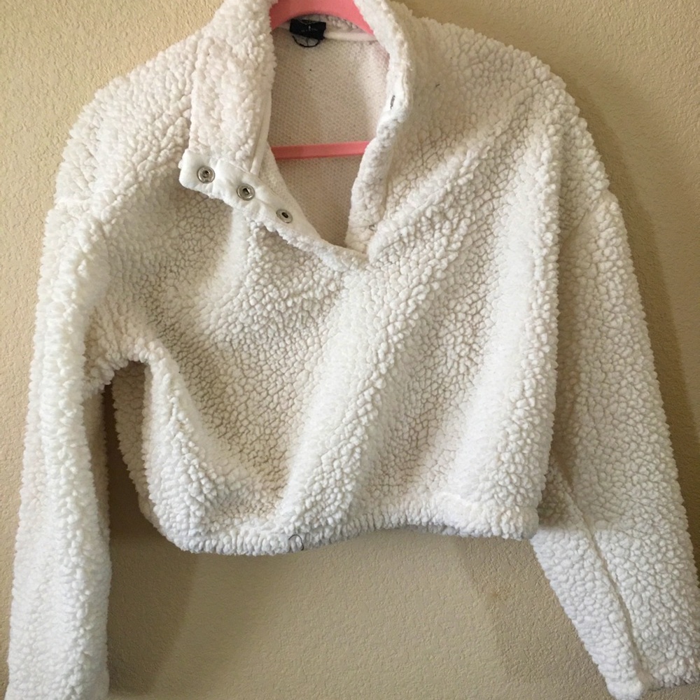 Cropped Sherpa jacket